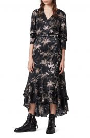 Tage Evolution Floral Print High/Low Wrap Dress at Nordstrom